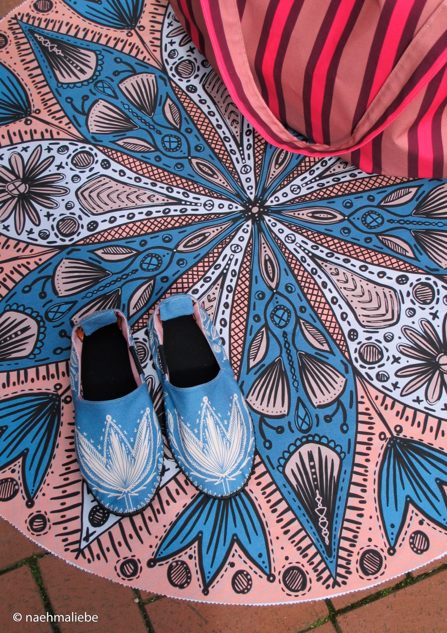 Canvas Swafing - Love by Cherry Picking - Botties-Panel - Apricot - ca.109cm